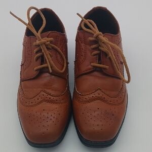 Stags Boys Brown Oxford Dress Shoes (Size 1)